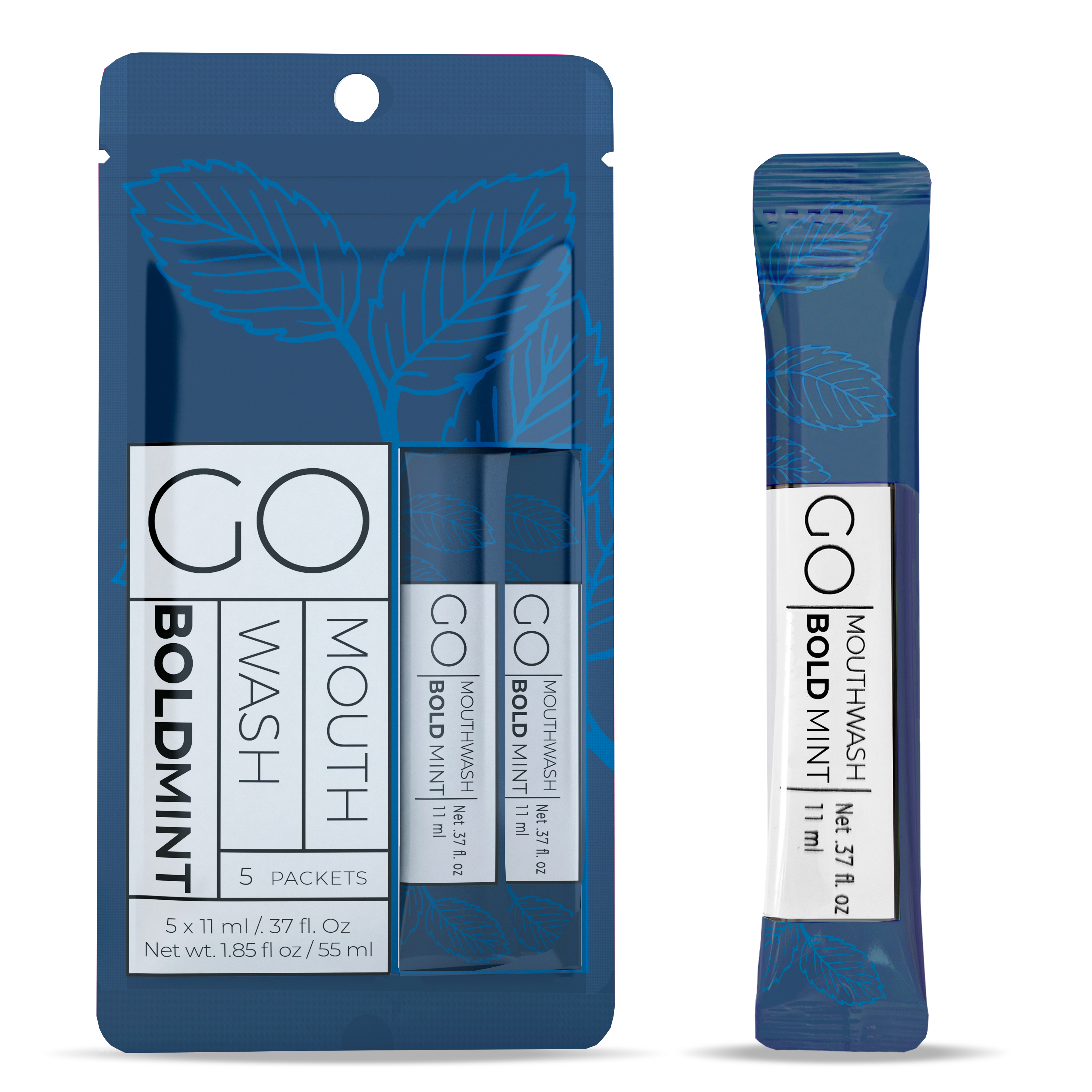 Go Mouthwash BOLD Mint 5 Count