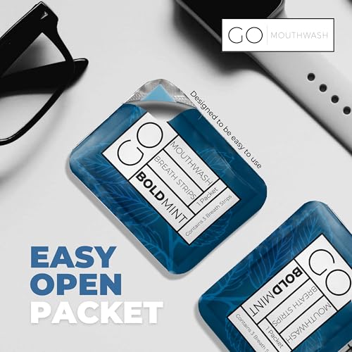 Go Mouthwash BOLD Mint Breath Strips
